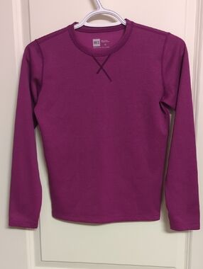 MEC Girls Purple Long-Sleeve Crewneck